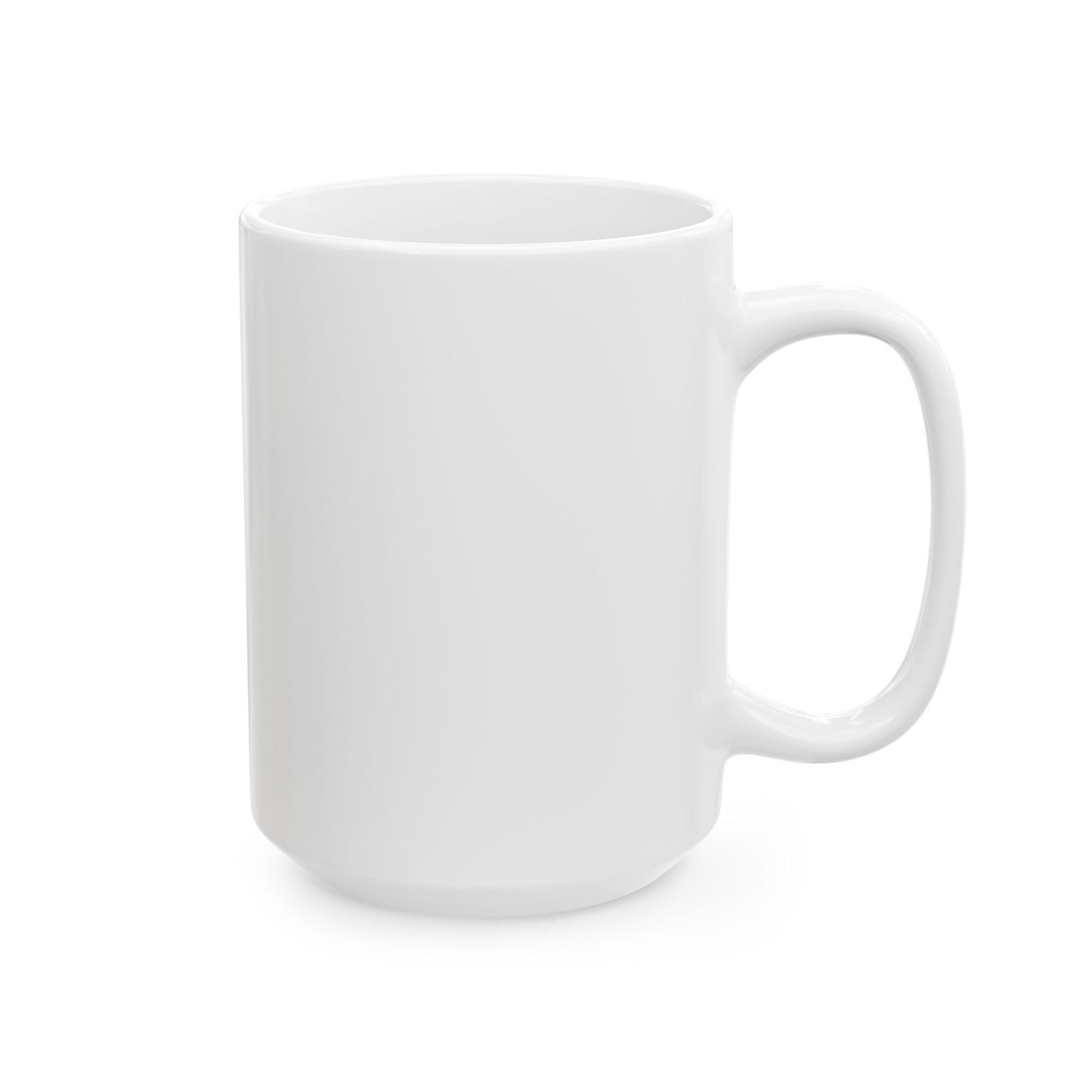 Defined by Coffee (Right-Handed) Ceramic Mug, (11oz, 15oz)