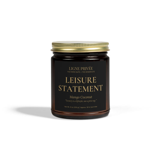 Ligne Privée Scented Candle – Leisure Statement (Mango Coconut, 9 oz)