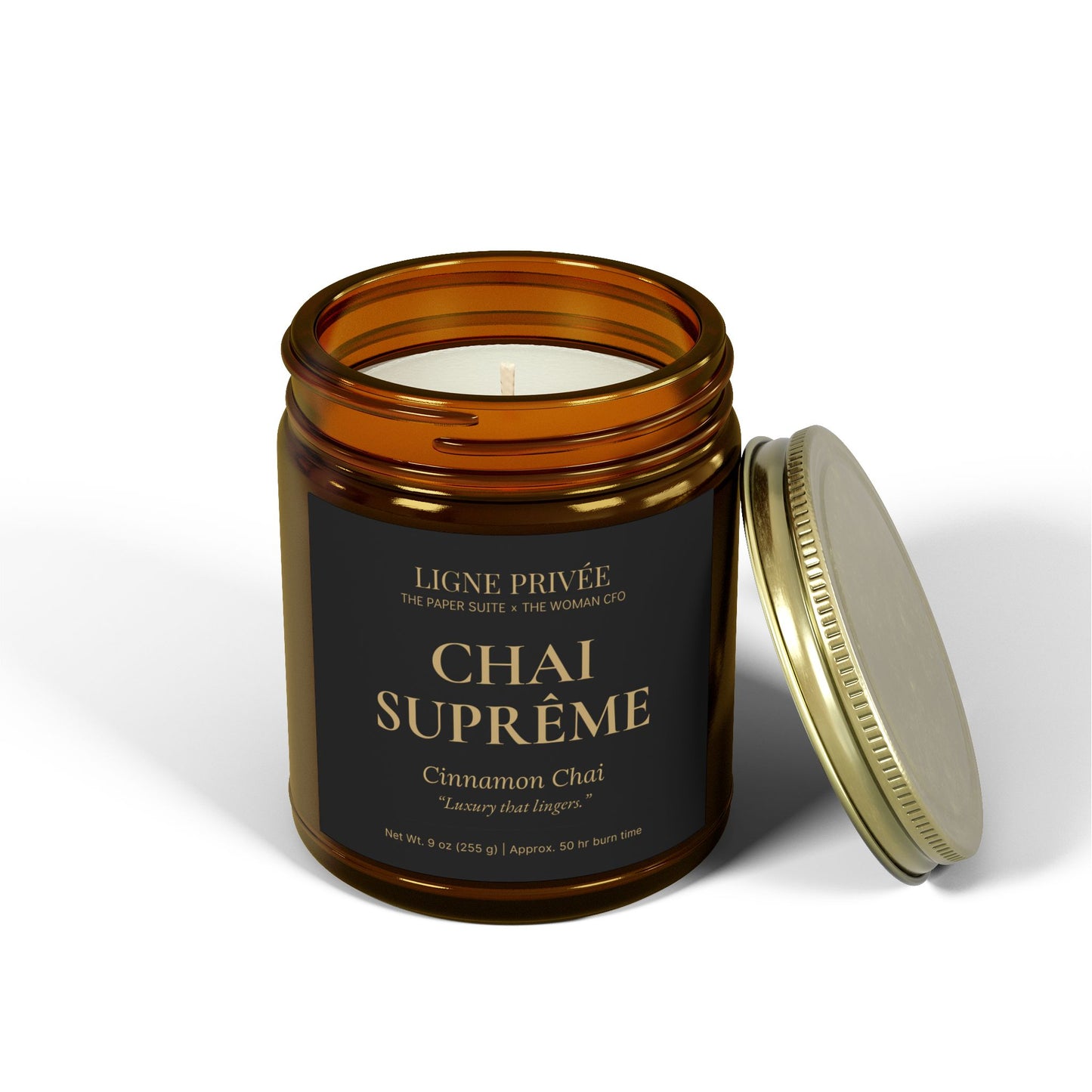 Ligne Privée Scented Candle – Chai Suprême (Cinnamon Chai, 9 oz)