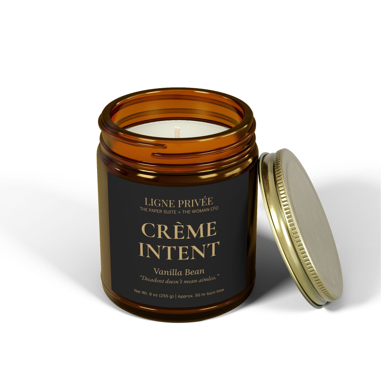 Ligne Privée Scented Candle – Crème Intent (Vanilla Bean, 9 oz)