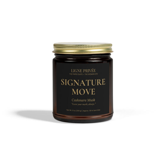 Ligne Privée Scented Candle – Signature Move (Cashmere Musk, 9 oz)