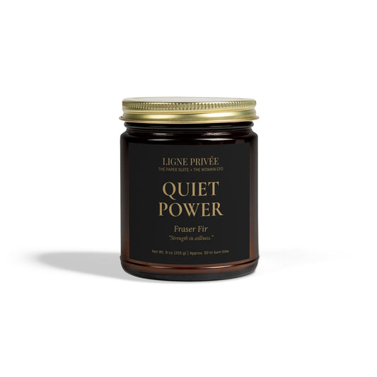 Ligne Privée Scented Candle – Quiet Power (Fraser Fir, 9 oz)