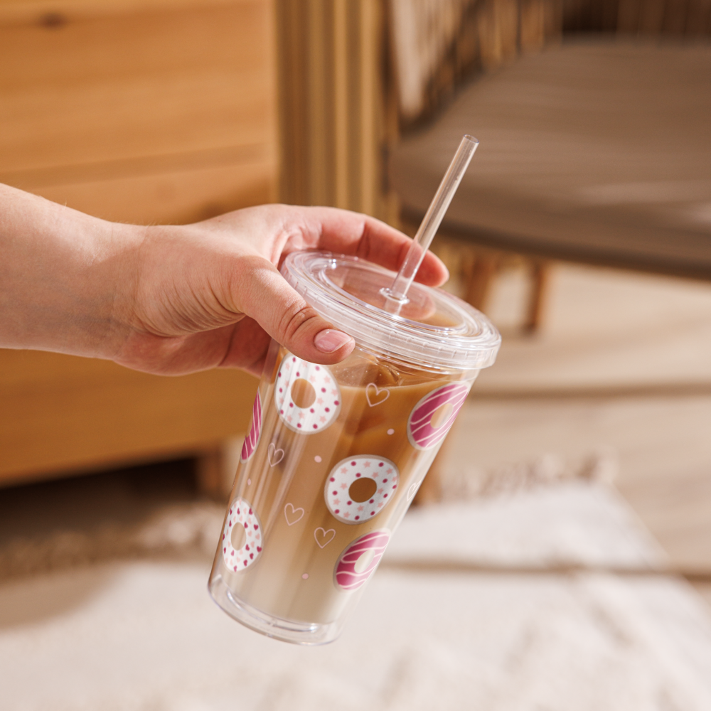 I Love Donuts Acrylic Tumbler