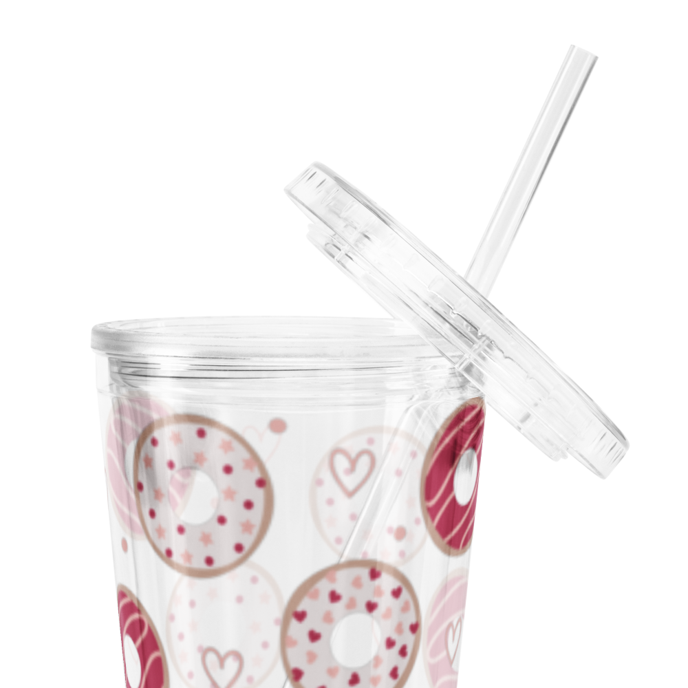 I Love Donuts Acrylic Tumbler