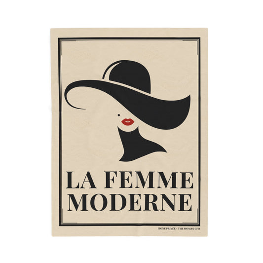 La Femme Moderne Velveteen Blanket