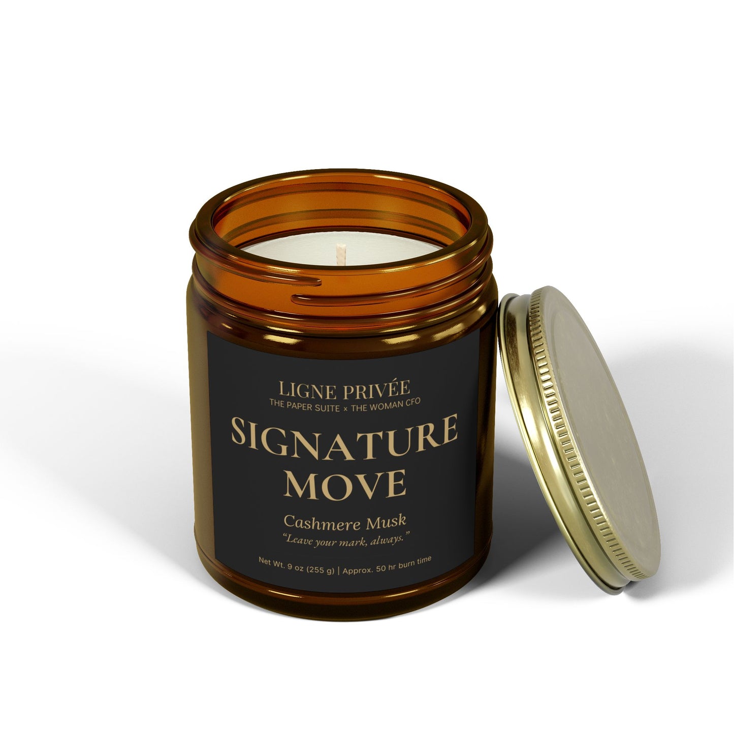 Ligne Privée Scented Candle – Signature Move (Cashmere Musk, 9 oz)