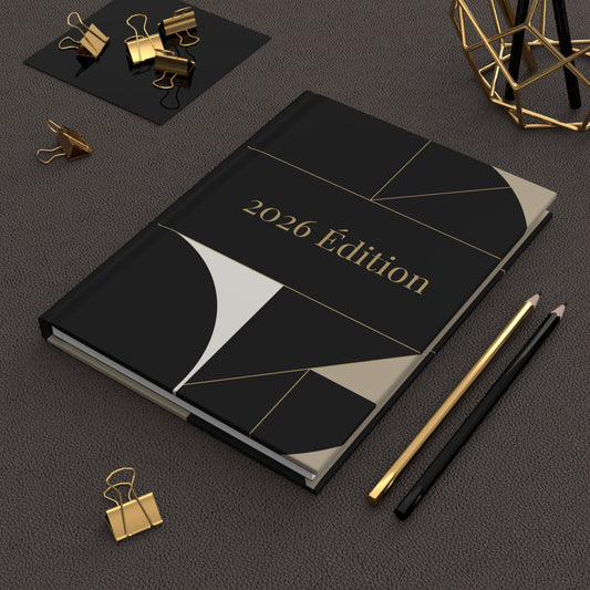 2026 Édition Geometric Hardcover Journal